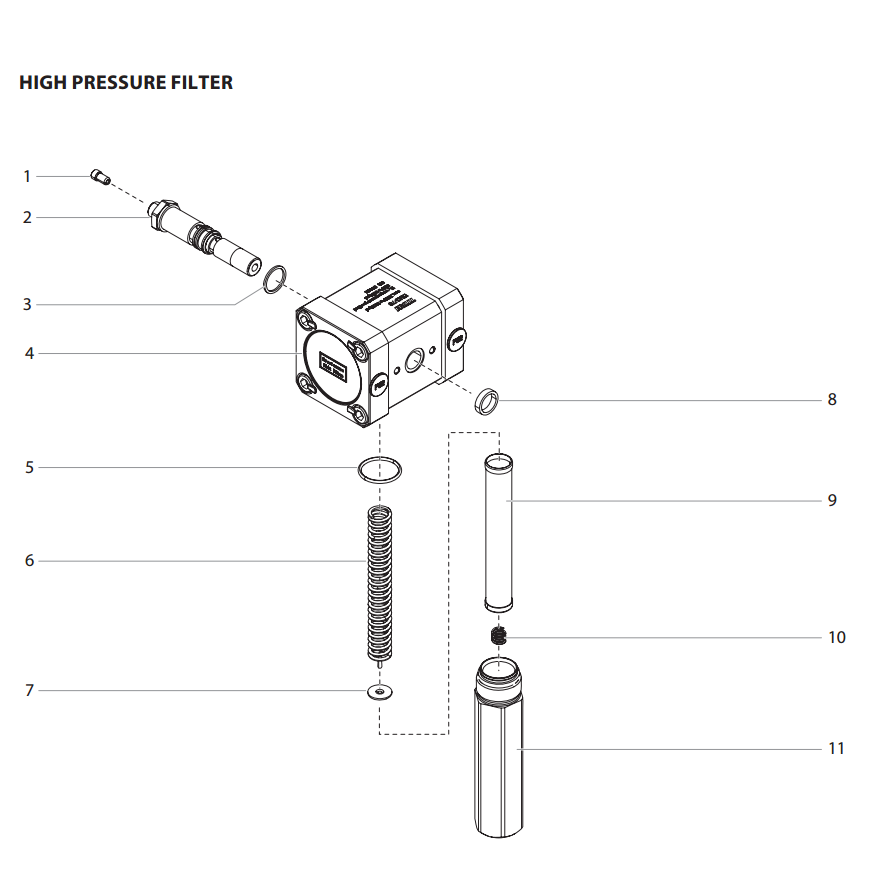 Elite 4500 High Pressure Filter Parts